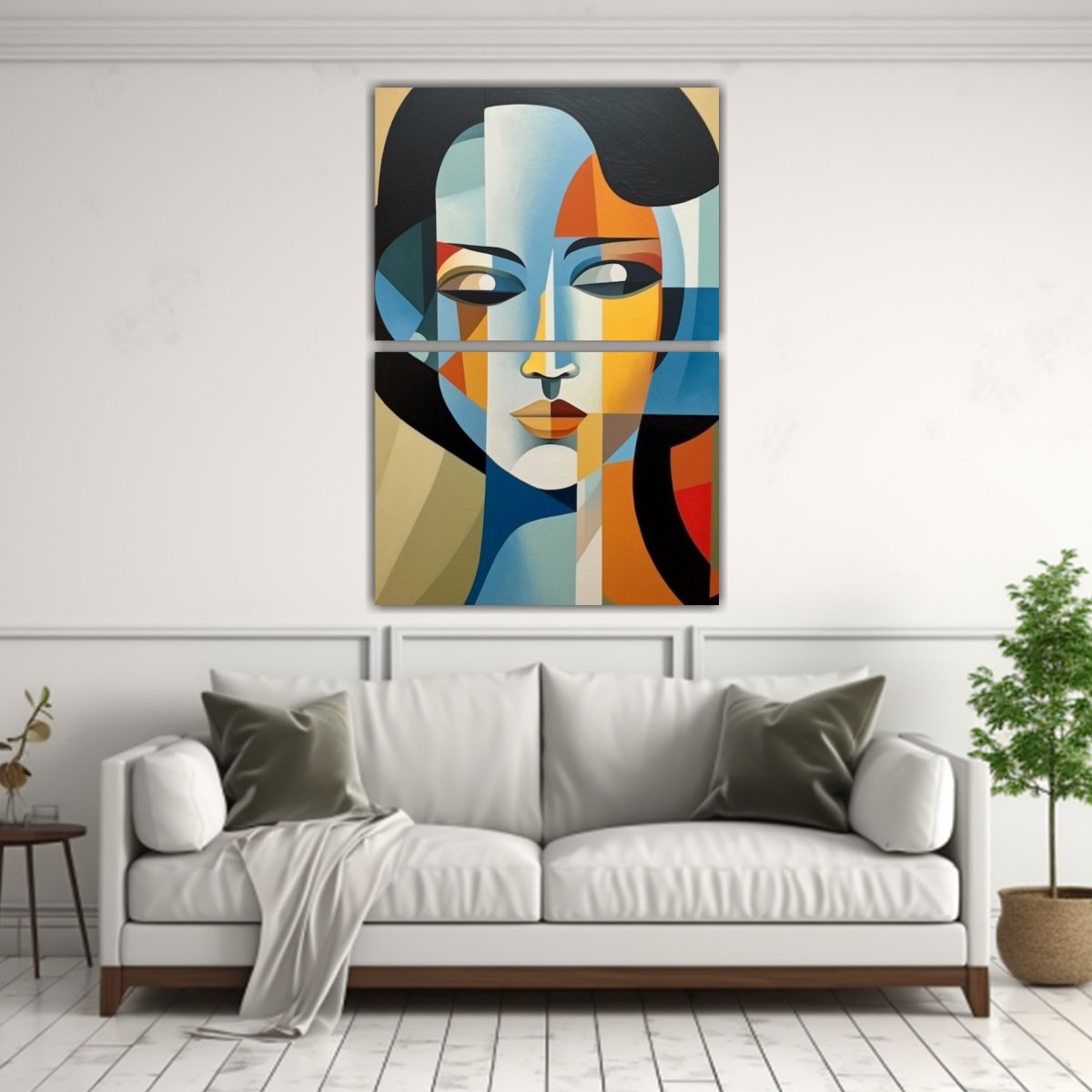 pintura-decorativa-de-adorno-cubismo-anal-tico-diptico-patr-n-intenso-1-1