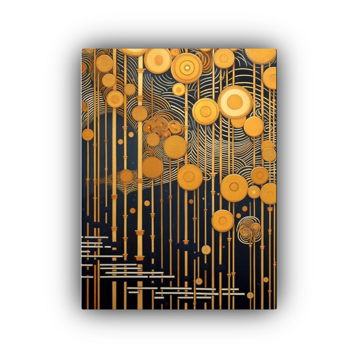 pintura-decorativa-en-bastidor-estilo-galer-a-de-linograbado-repetici-n-de-ondulaciones-undeviginti-de-brian-despain-