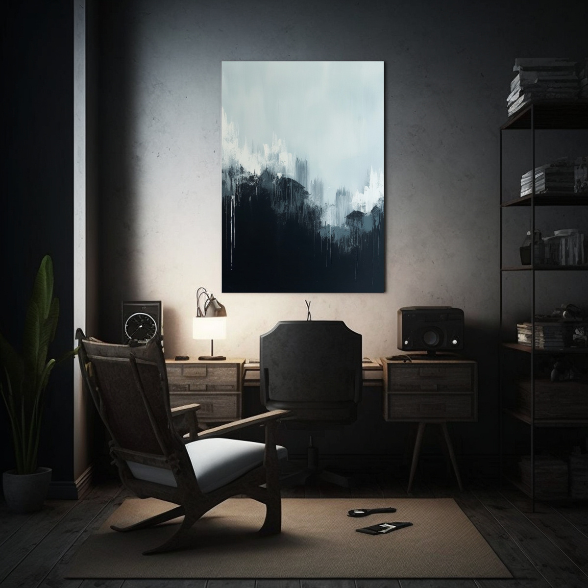 pintura-decorativa-estilo-lienzo-negro-con-manchas-blancas-1