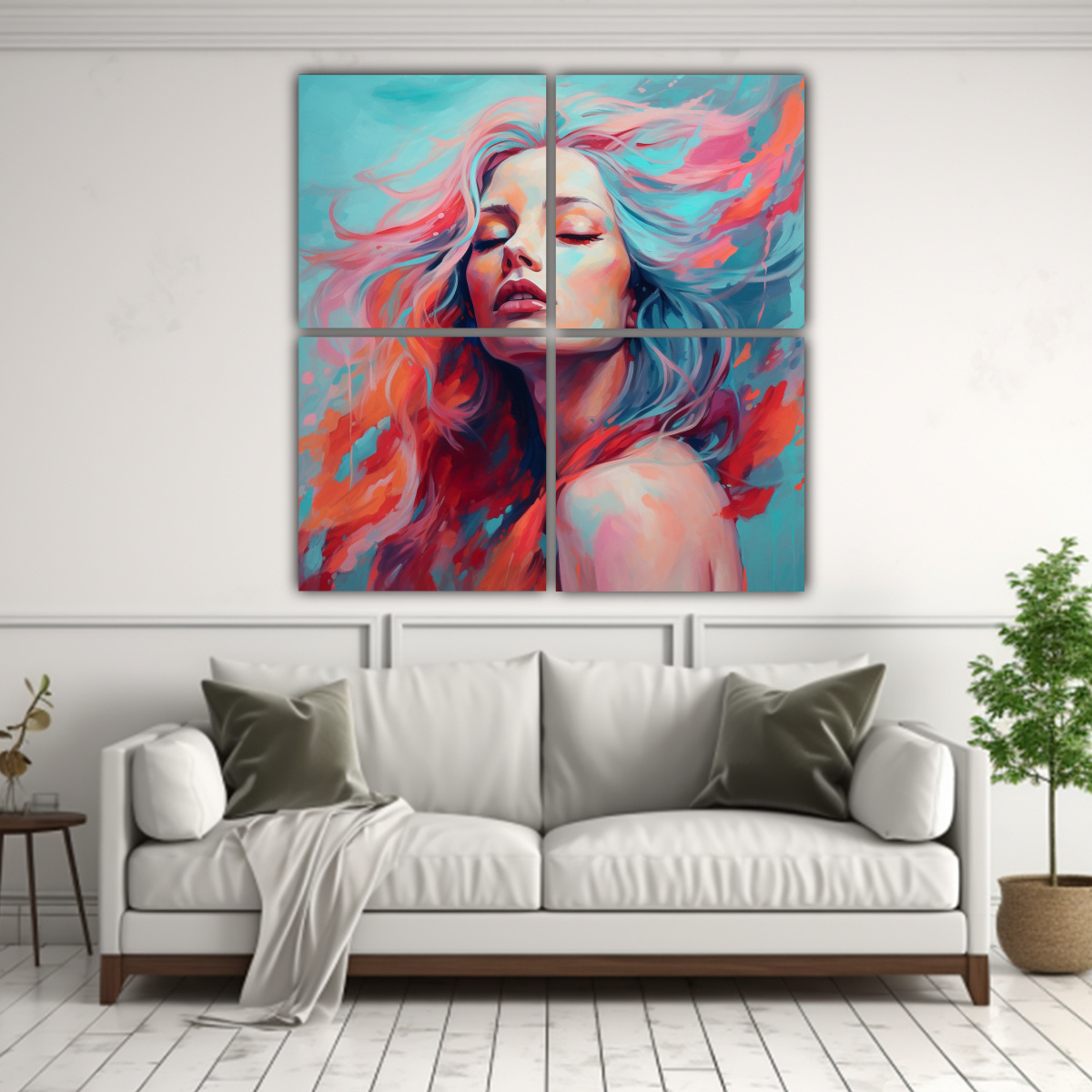 pintura-decorativa-intensa-de-una-hermosa-mujer-con-cabello-suelto-1