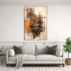pintura-decorativa-moderna-con-l-nea-abstracta-de-bronce-en-3-composiciones-resistentes-al-dibujo-1