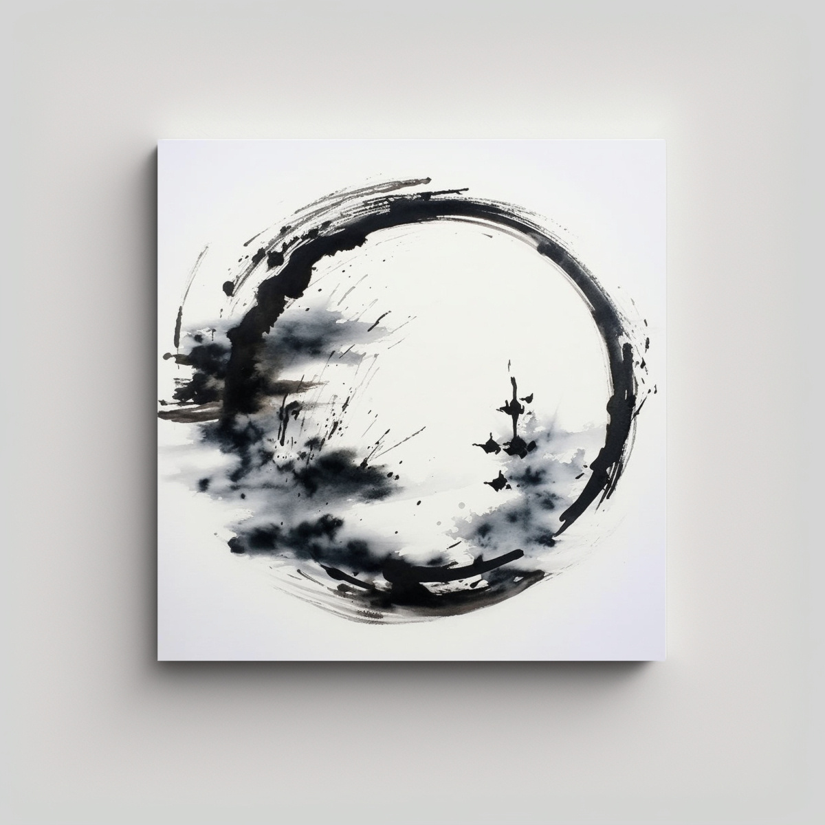 pintura-decorativa-moderna-de-the-zen-circle-crea-un-cuadro-sumie-de-un-enso-a-ci