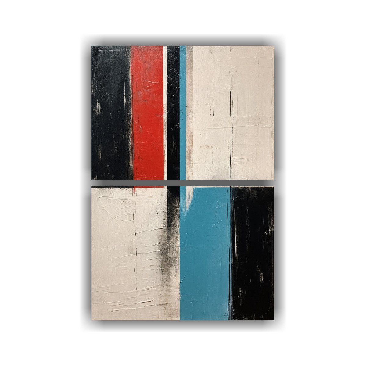 pintura-diptico-artesanal-con-tres-cuadros-decorativos-en-azul-blanco-y-negro