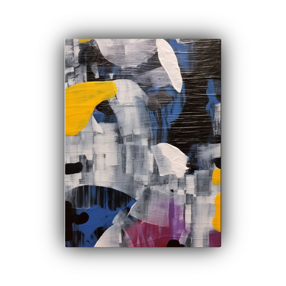 pintura-en-bastidor-vanguardia-personalidad-azul-amarillo-y-negro-formas-en-