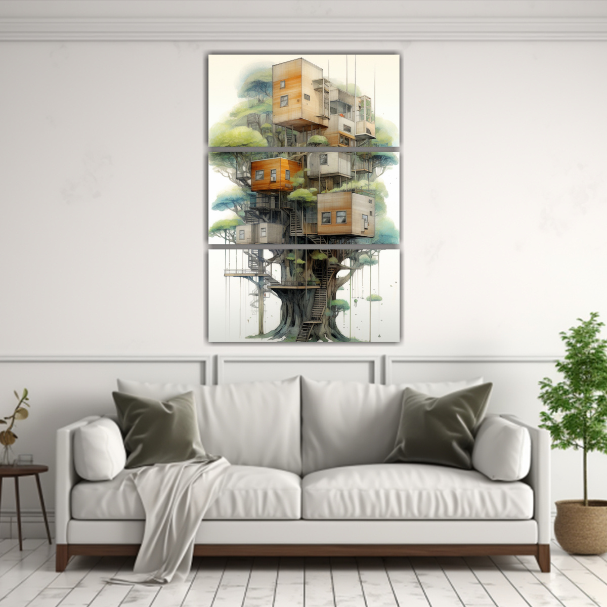 pintura-impresionante-de-una-casa-en-el-rbol-de-mike-resn-1