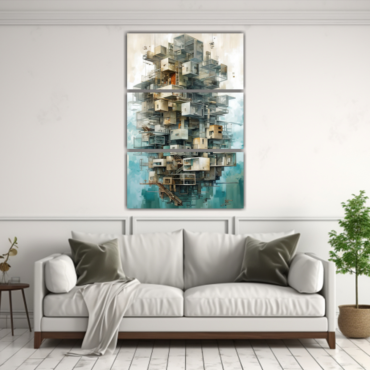 pintura-innovadora-de-edificio-con-cajas-en-lienzo-1