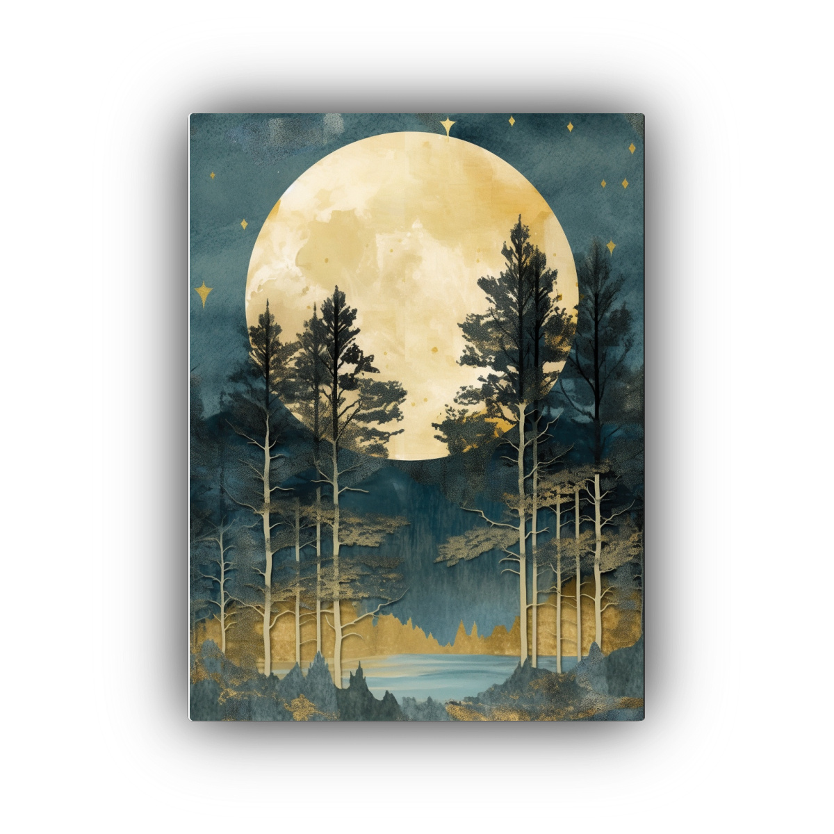 pintura-juvenil-cuadro-c-lido-de-rboles-y-luna-en-el-cielo-nocturno