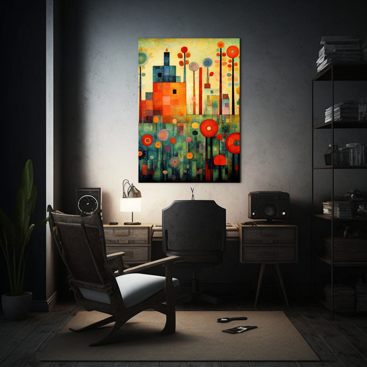 pintura-lienzo-tela-patron-reflejo-intenso-jard-n-flores-incre-bles-paul-klee-1