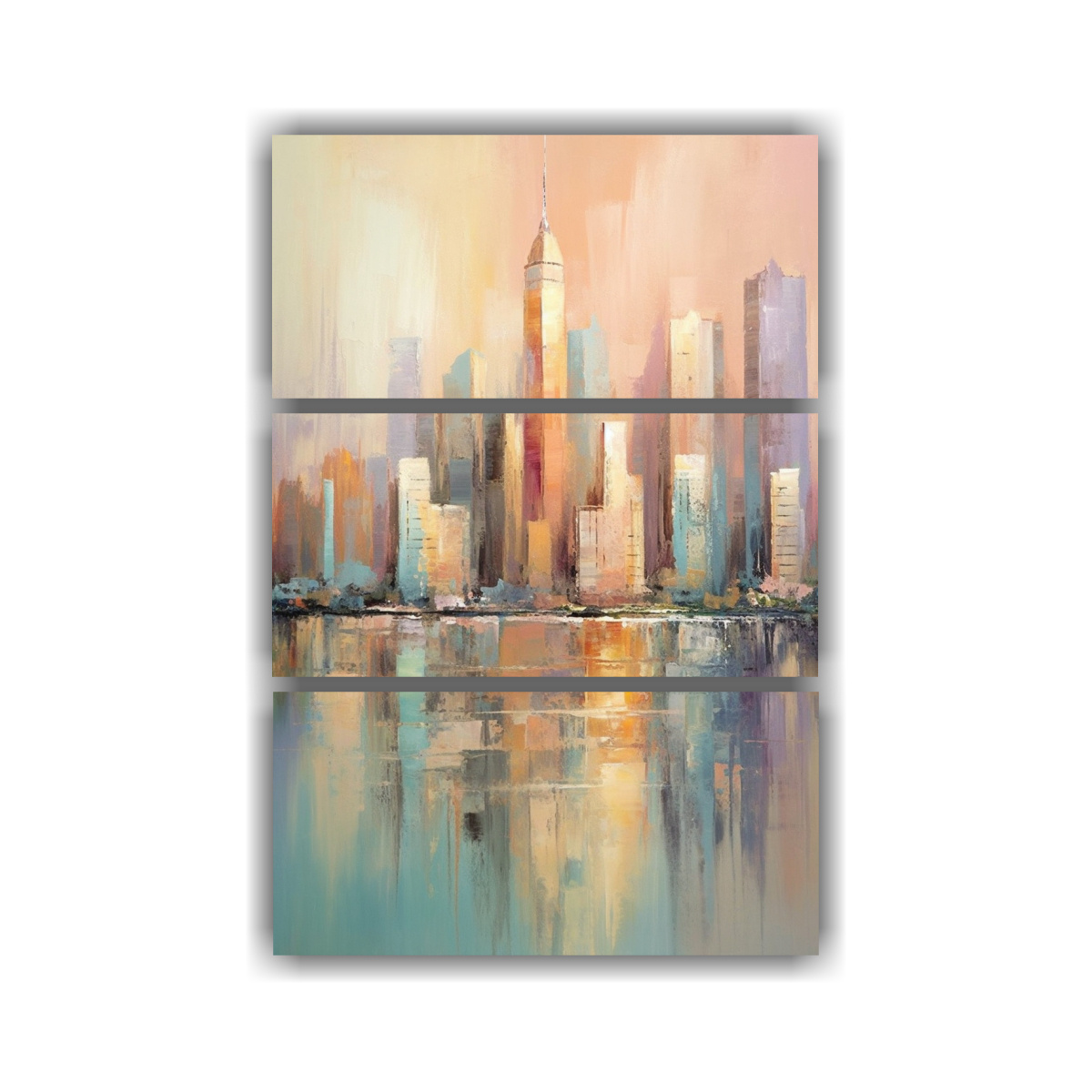 pintura-moderna-de-lienzo-expresividad-en-colores-pastel-de-la-ciudad-encantada