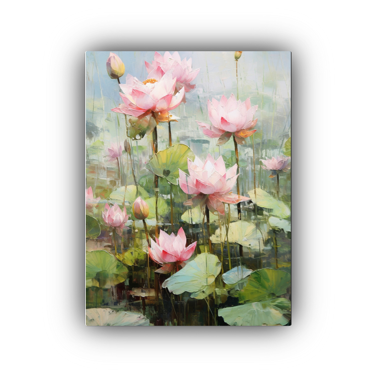 pintura-mural-de-loto-en-fondo-blanco-limpio-dise-o-floral-rosa