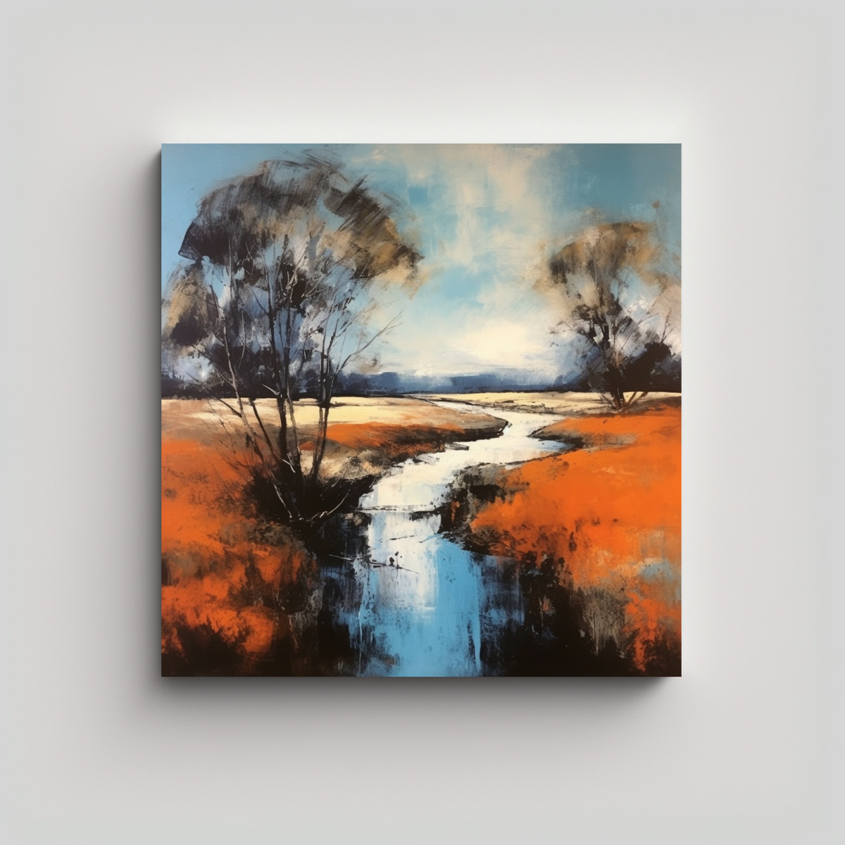 pintura-paisaje-abstracto-estrellados-estilo-negativo-2127-por-linda-kemp