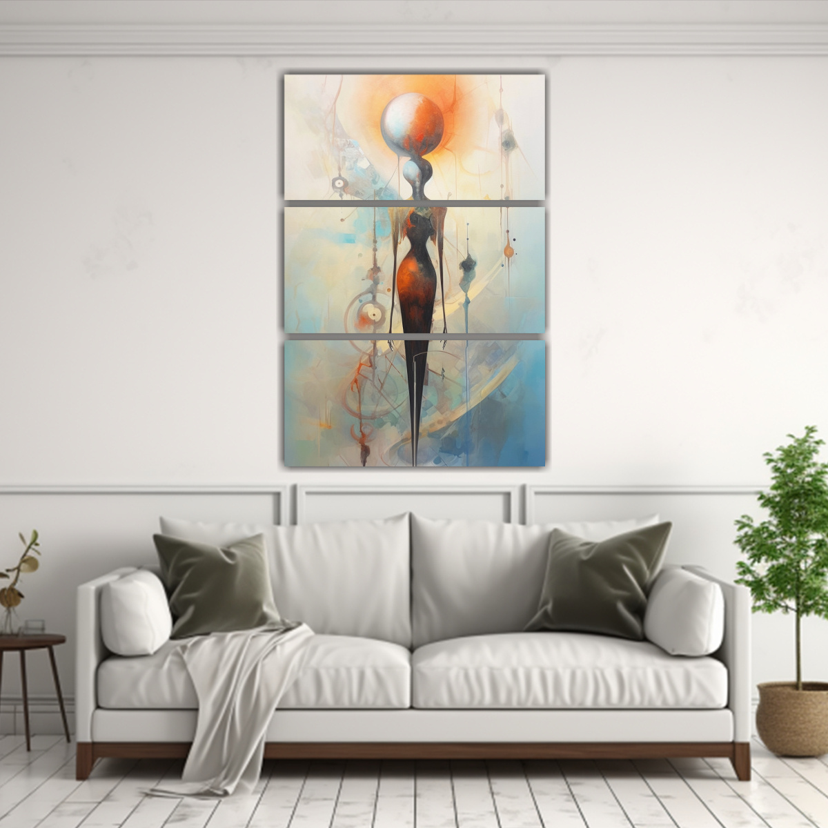 pintura-surrealista-est-tica-de-un-humanoide-abstracto-viviendo-en-tres-lienzos-de-tela-finas-l-neas-1