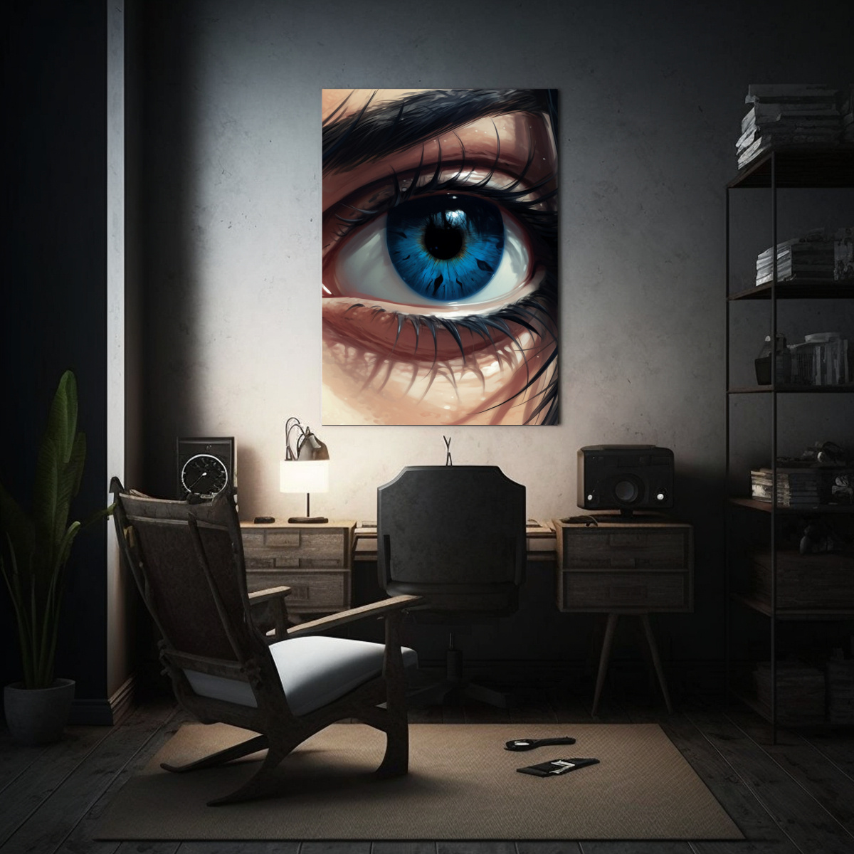 pintura-vintage-de-fantasia-ojos-mujer-estilo-anime-1