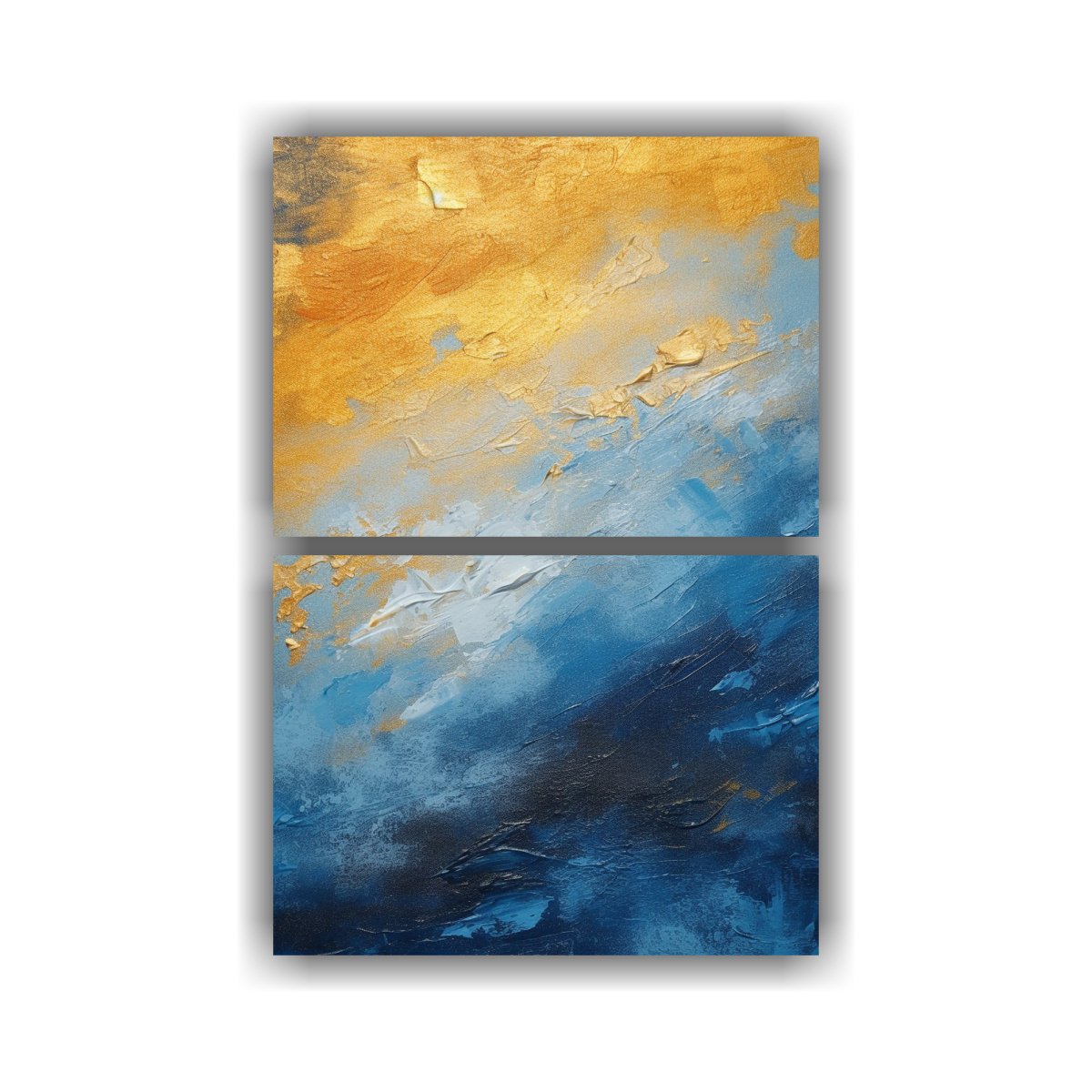 pinturas-abstractas-al-leo-con-vidrio-acr-lico-del-amanecer-en-tonos-azules-y-dorados