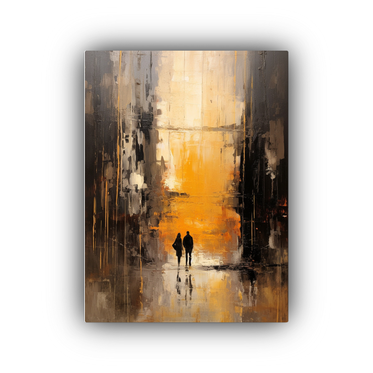 pinturas-abstractas-de-siluetas-doradas-en-el-estilo-de-la-decoraci-n-del-hogar-de-arte-hermoso-hogar-deco