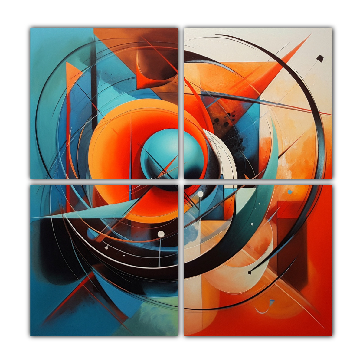 Cuadro Pinturas Abstractas Modernas De Serpiente Ambiente En Decoración ...