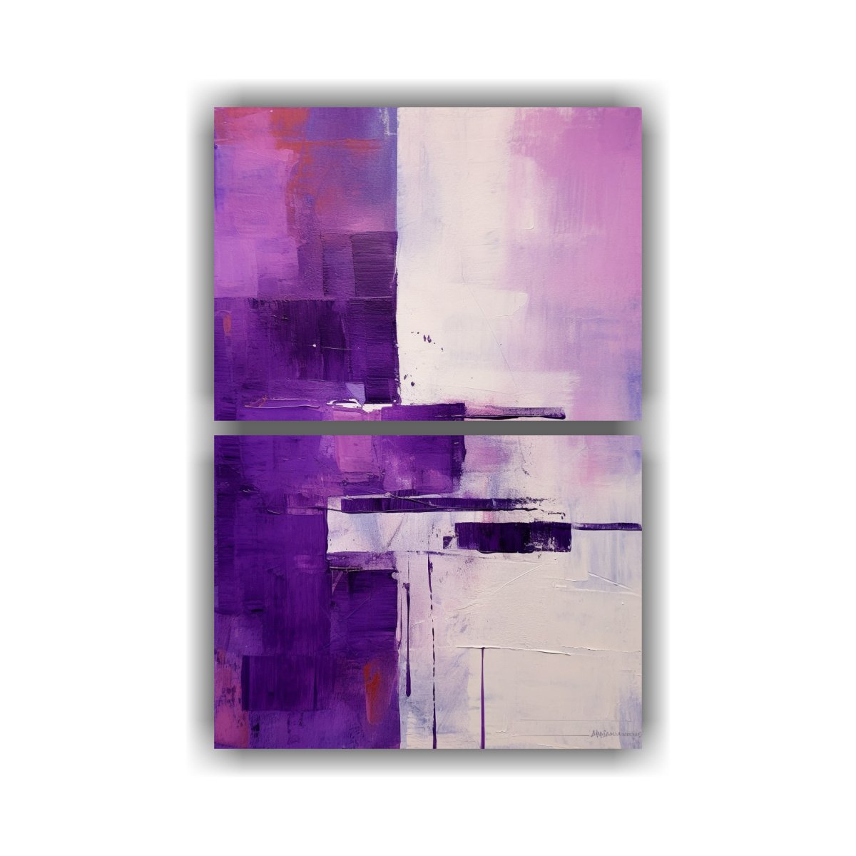 pinturas-abstractas-modernas-en-tonos-morado-y-lavanda-dos-lienzos-forma-intensidad