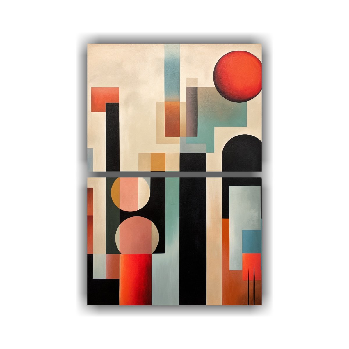 pinturas-abstractas-modernas-mediados-de-siglo-en-lienzo