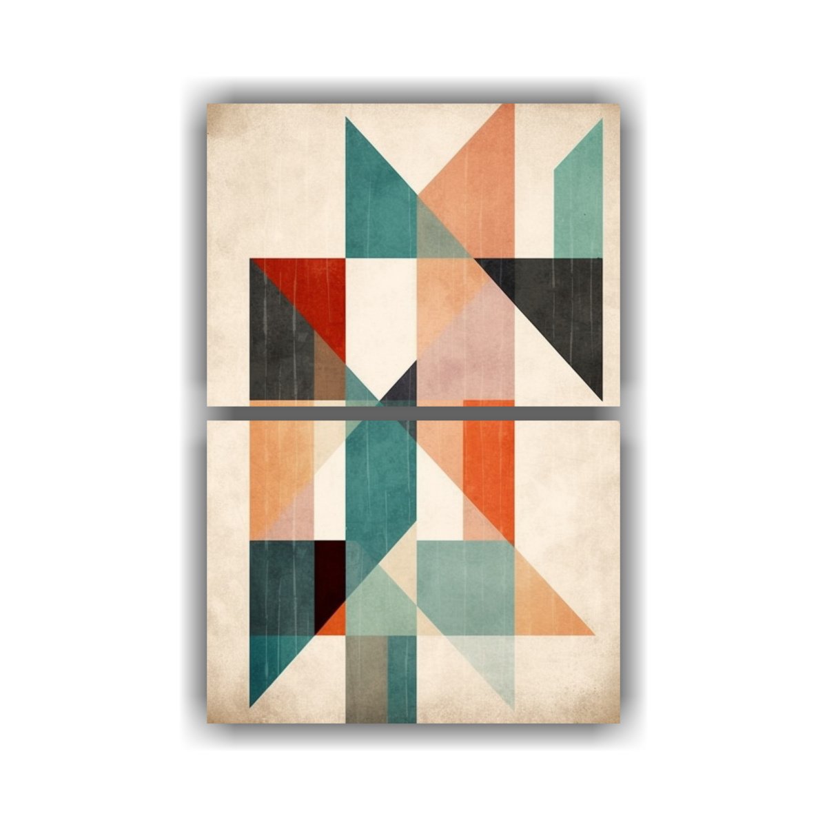 pinturas-de-decoraci-n-abstracta-geom-trica-en-estilo-boho-de-dos-cuadros