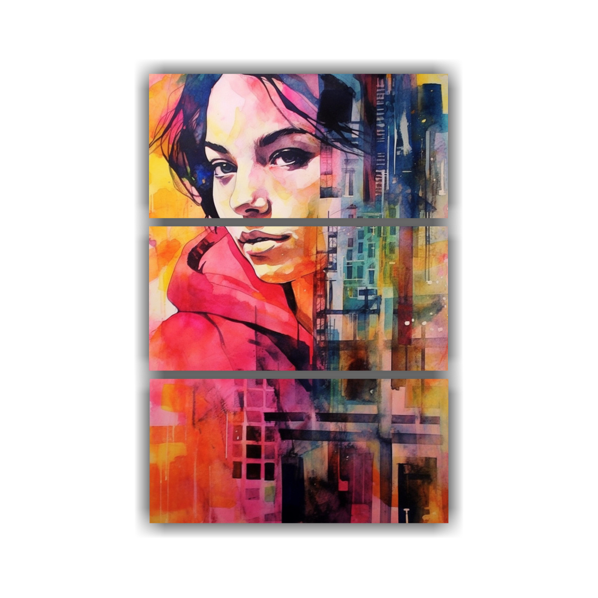 pinturas-de-pared-con-profundidad-estilo-julie-cohen-en-rosa-oscuro-y