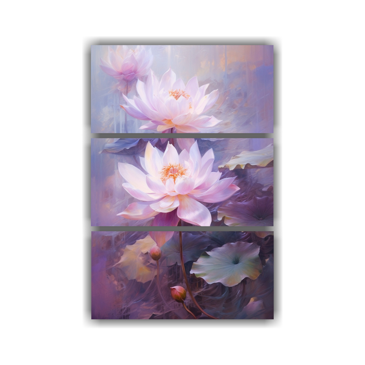 pinturas-de-pared-lotus-blanco-y-lila-duraderas