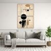 pinturas-de-pared-modernas-en-blanco-y-negro-con-adorable-dibujo-abstracto-de-l-neas-en-color-beige-1
