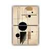 pinturas-de-pared-modernas-en-blanco-y-negro-con-adorable-dibujo-abstracto-de-l-neas-en-color-beige