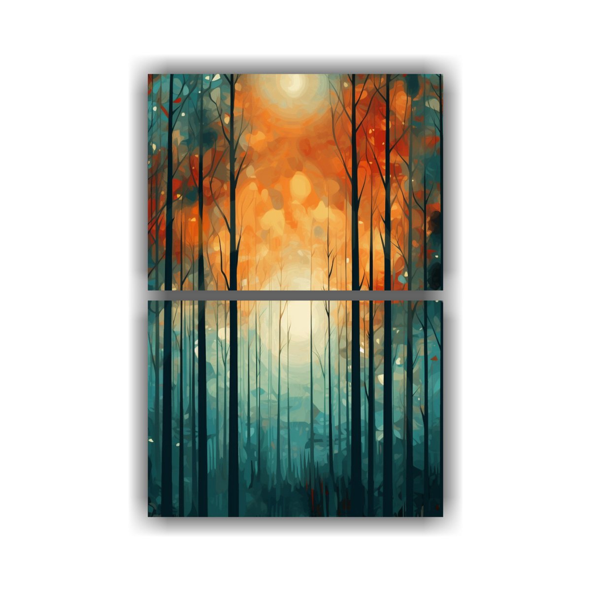 pinturas-decorativas-abstractas-con-movimiento-luminoso-en-fondo-de-madera-set-de-2-composiciones