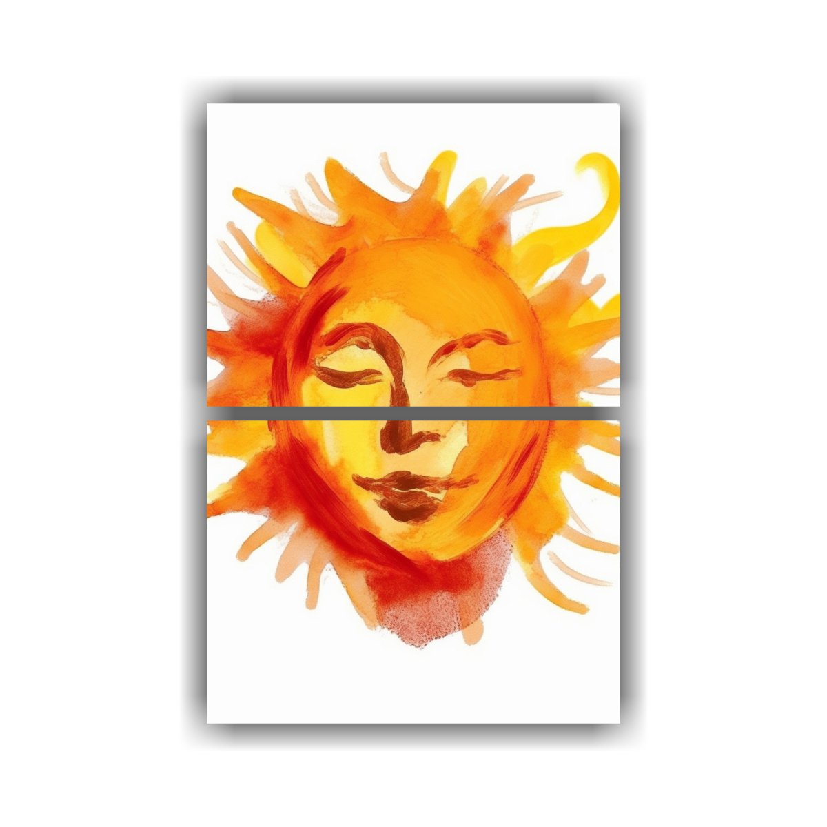 pinturas-decorativas-abstractas-con-pinceladas-gruesas-de-sol-peque-o