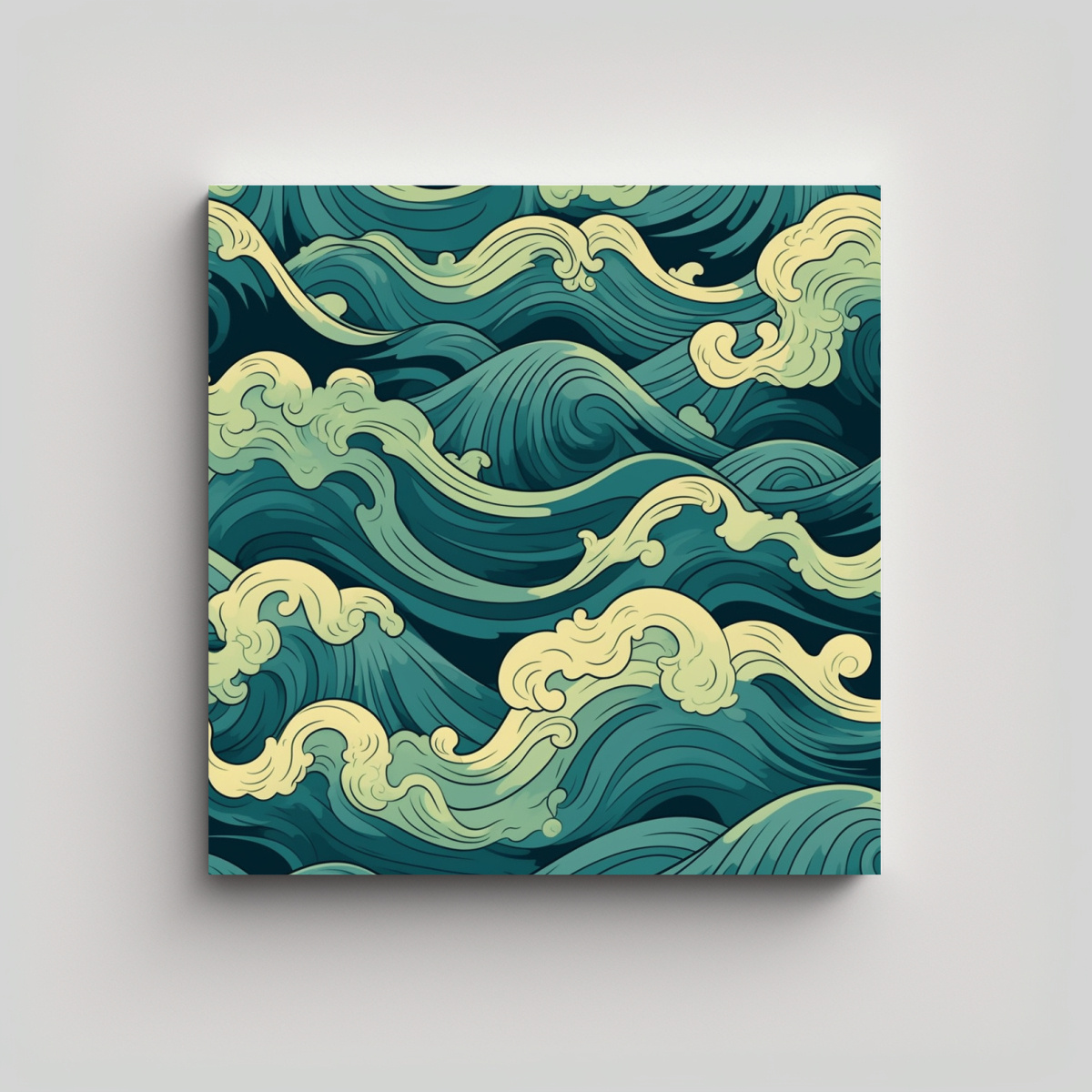 pinturas-decorativas-canva-creativa-luminosa-patr-n-retro-de-olas-del-oc-ano