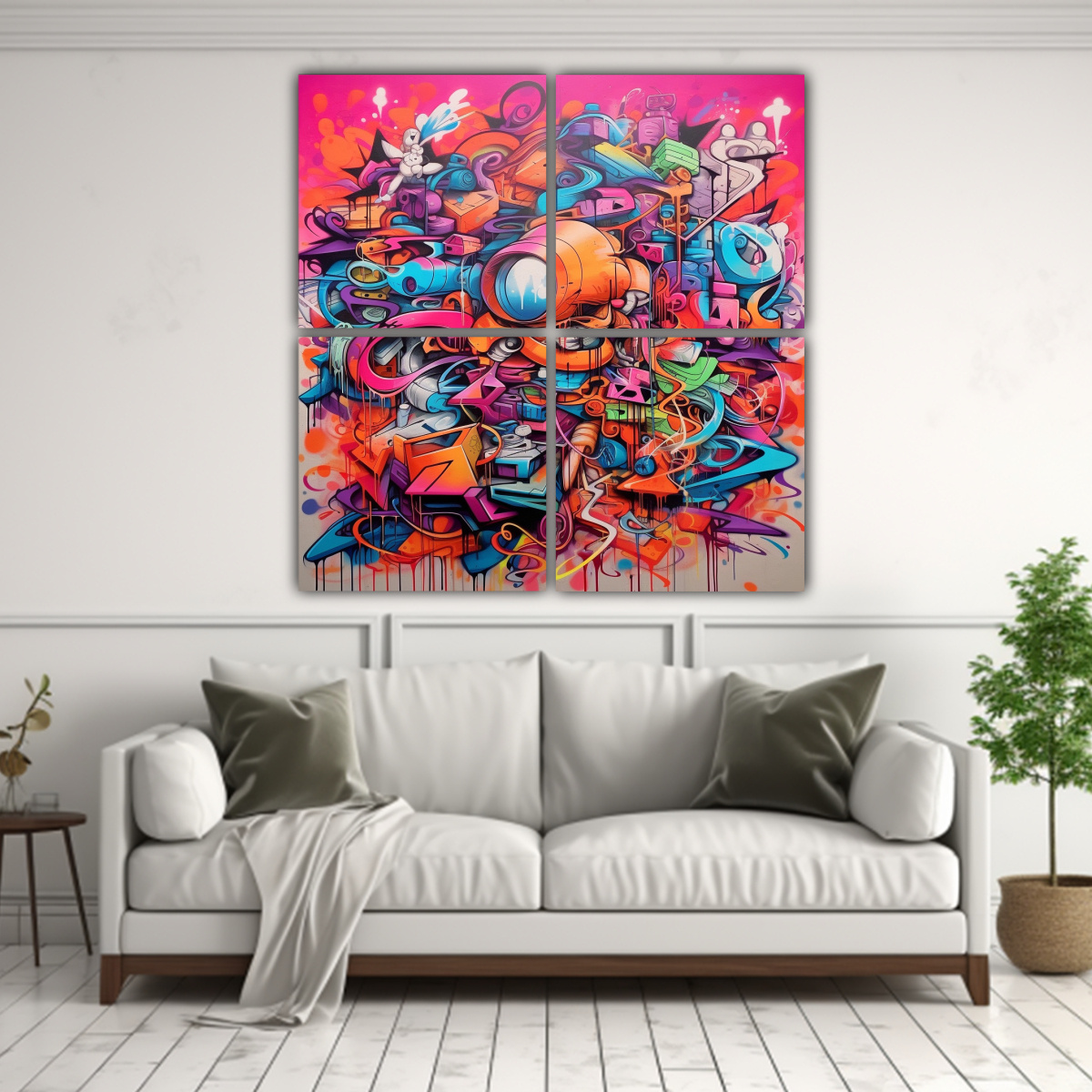 pinturas-decorativas-con-estilo-graffiti-moderno-y-tem-tica-de-cuatro-artes-1-1