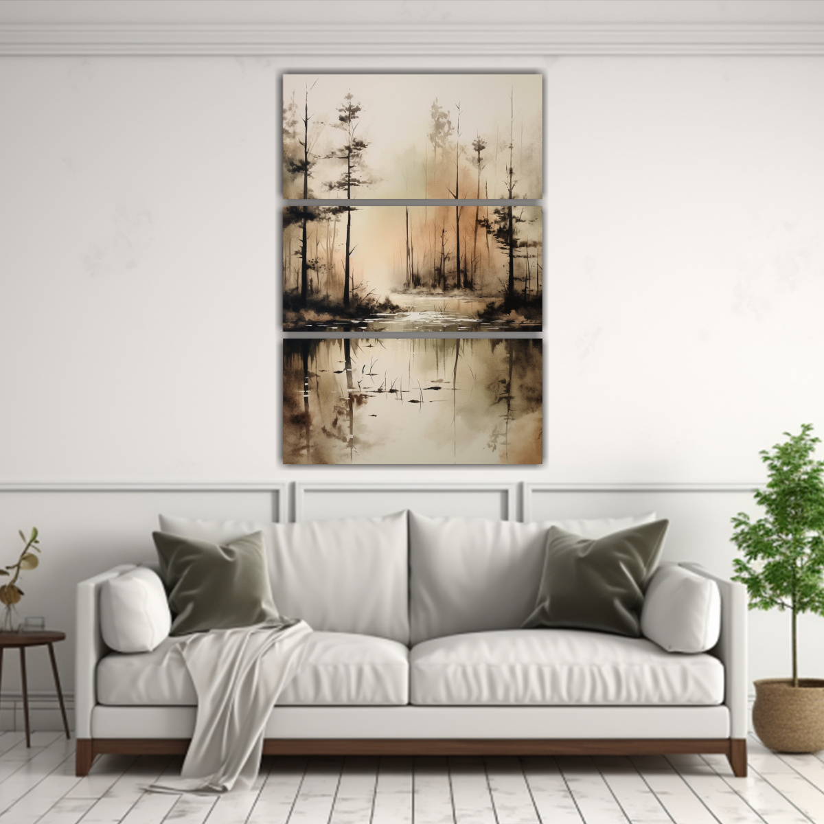 pinturas-decorativas-con-finas-l-neas-interiores-en-un-hermoso-estanque-en-un-bosque-en-beige-y-negro-1