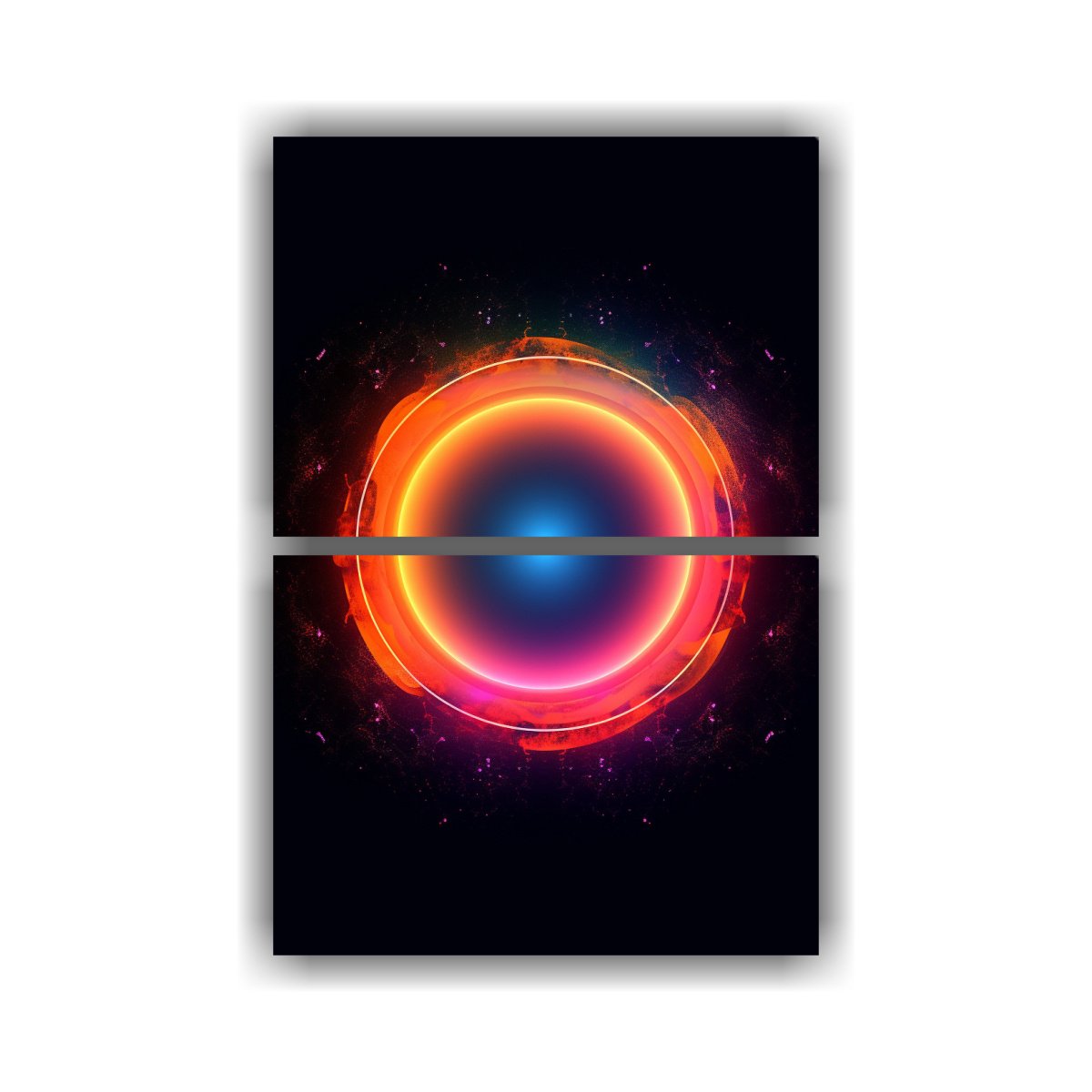 pinturas-decorativas-con-inspiraci-n-en-dos-cuadros-equilibrio-y-estilo-psicod-lico-en-un-c-rculo-con-centro-negro-