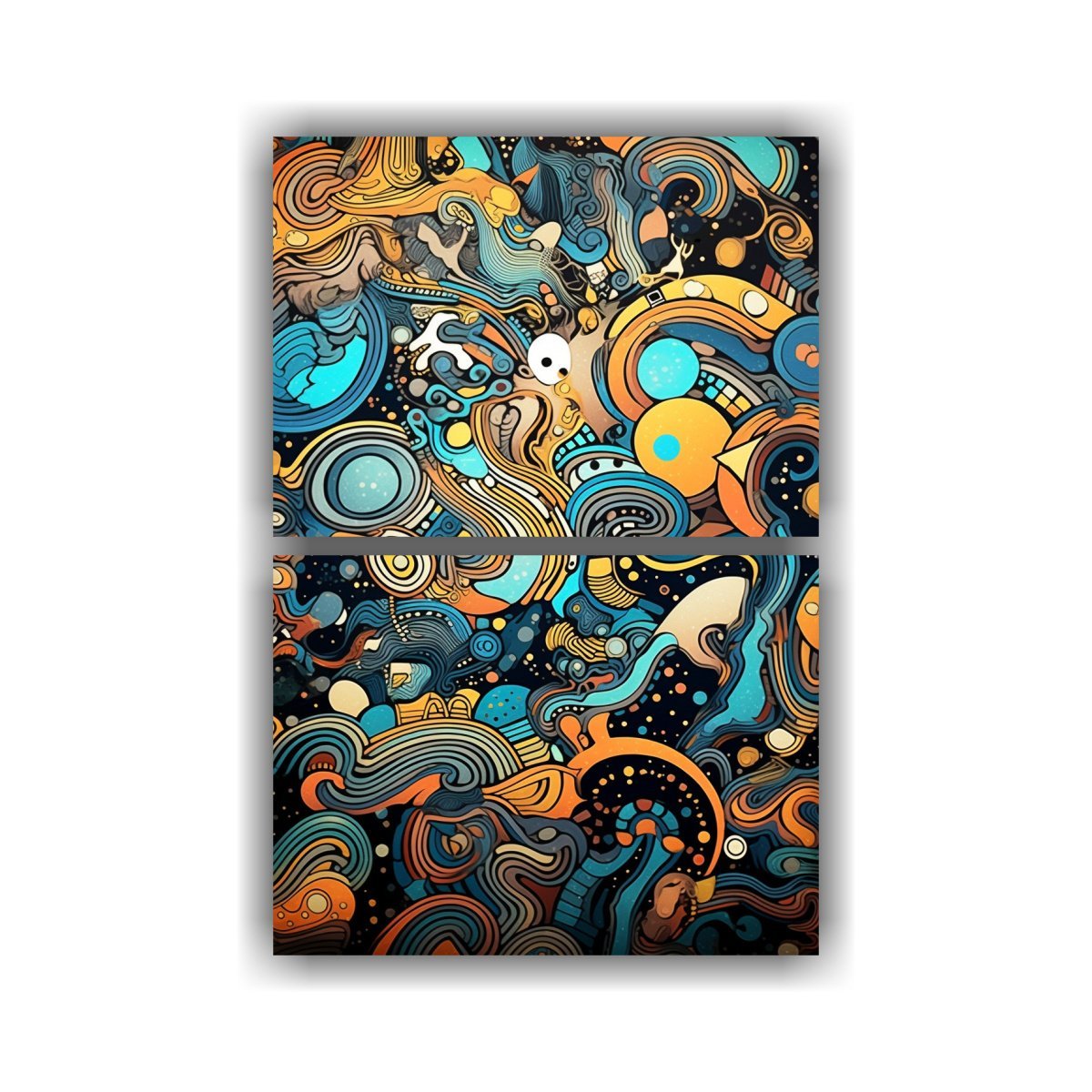 pinturas-decorativas-de-acuarela-con-patr-n-de-moda-abstracto-y-luna-