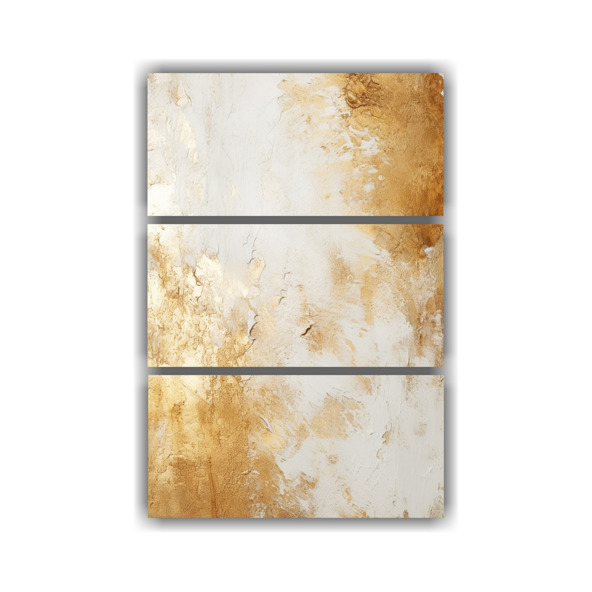 pinturas-decorativas-de-alta-calidad-tres-artes-patron-intenso-estrellados-nikolin-con-l-mina-de-oro-y-textura-blanca