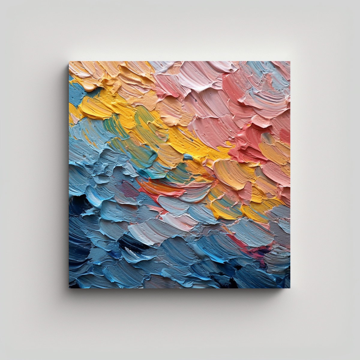 pinturas-decorativas-de-arte-abstracto-urbano-con-gruesas-manchas-de-leo-policromadas