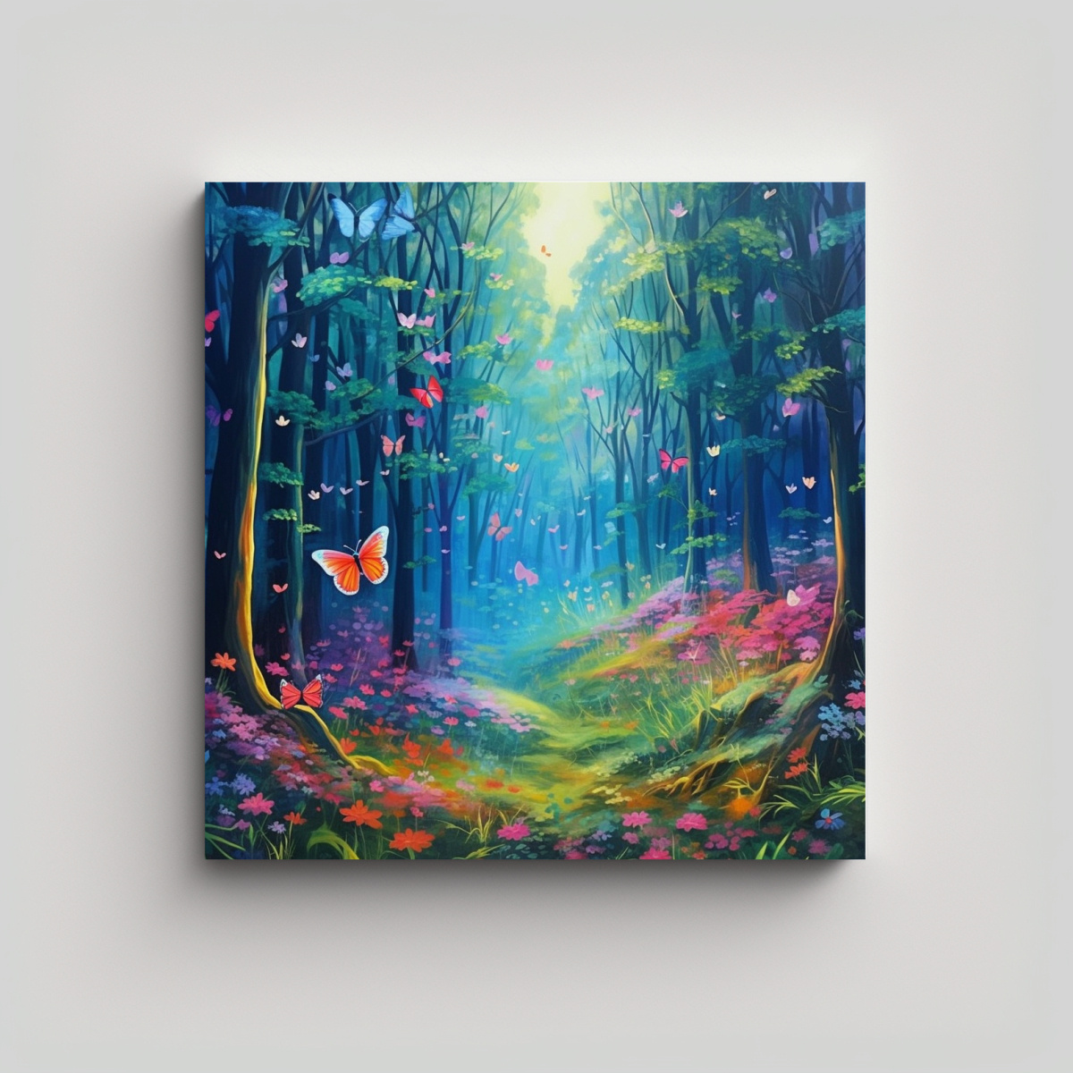 pinturas-decorativas-de-canva-para-el-ba-o-bosques-donde-floreci-la-belleza-y-la-felicidad-