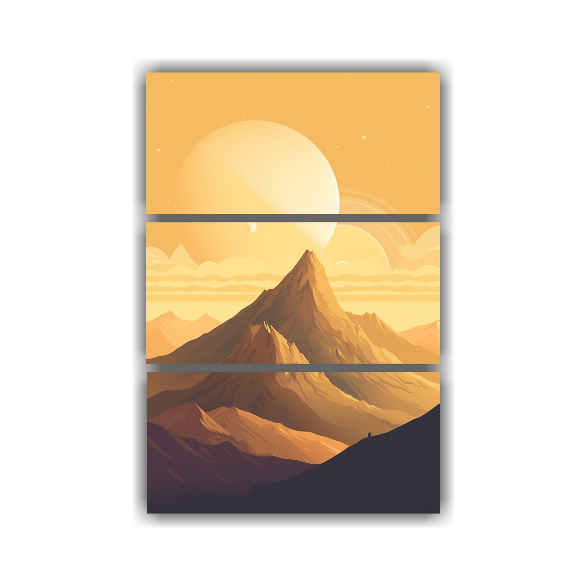 pinturas-decorativas-de-estilo-tem-tico-alegr-a-con-una-monta-a-y-un-huevo-en-el-cielo