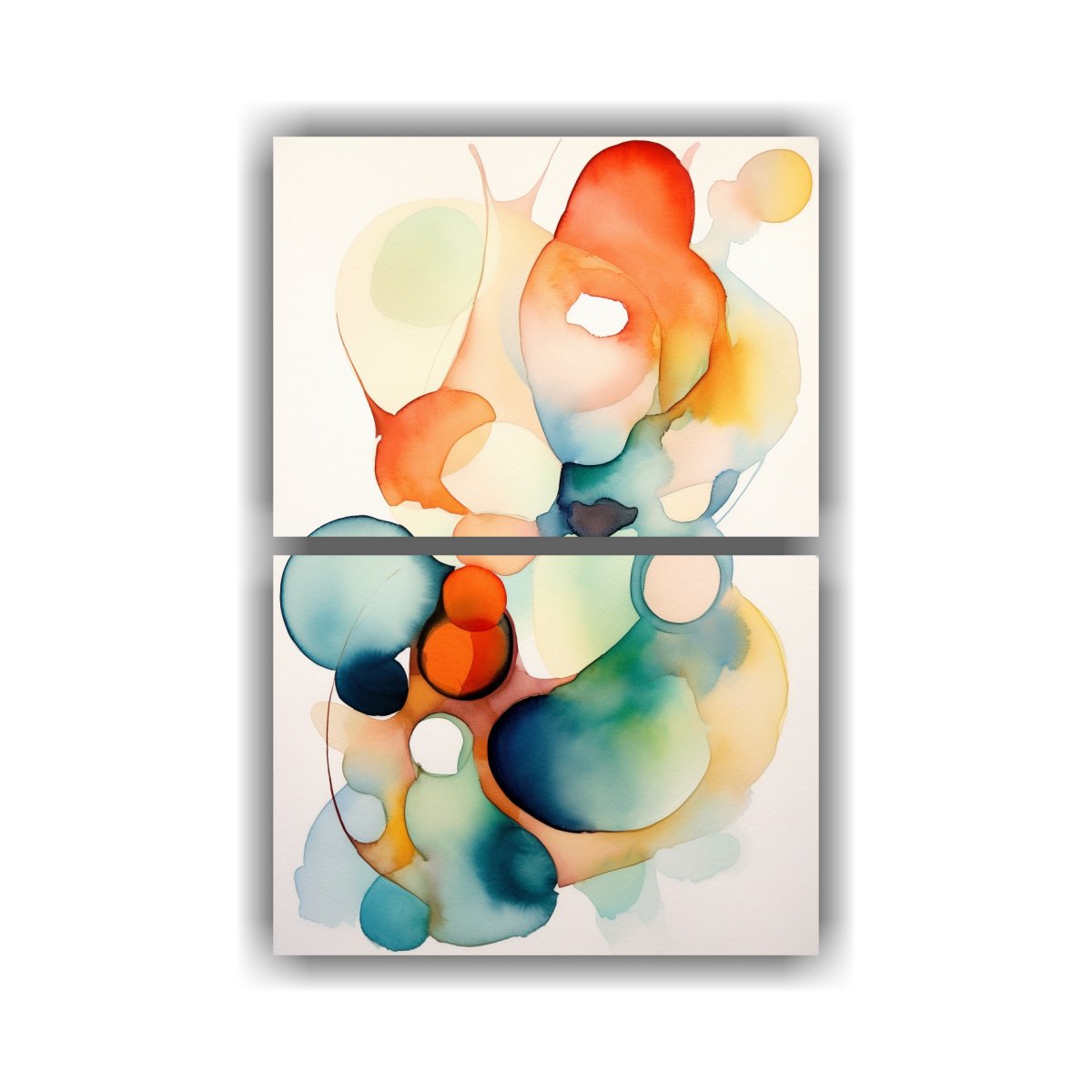 pinturas-decorativas-de-l-neas-finas-y-figuras-abstractas-org-nicas