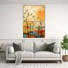 pinturas-decorativas-de-paisaje-abstracto-con-aves-retro-en-bastidor-1