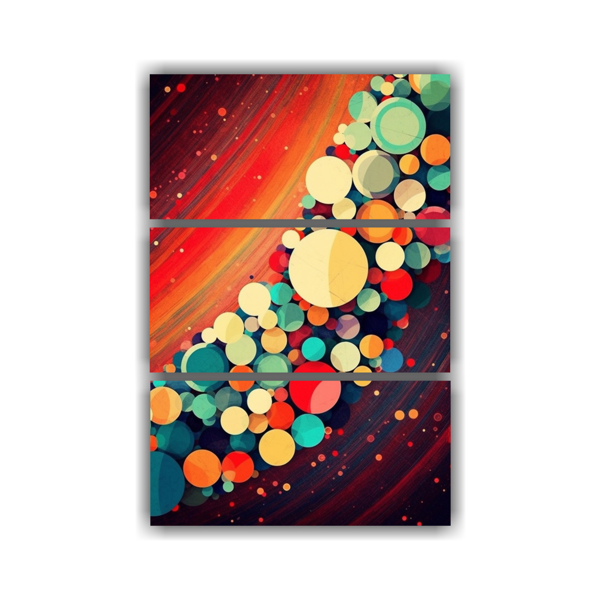 pinturas-decorativas-de-set-3-composiciones-c-lidas-creatividad-una-explosi-n-colorida-de-c-rculos-superpuestos-