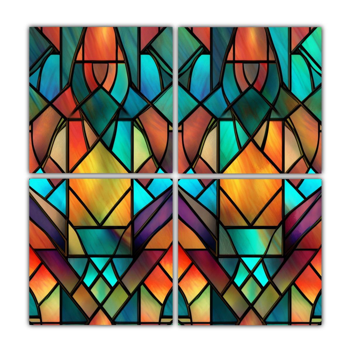 pinturas-decorativas-de-tela-estilo-art-deco-coloridos-y-bonitos