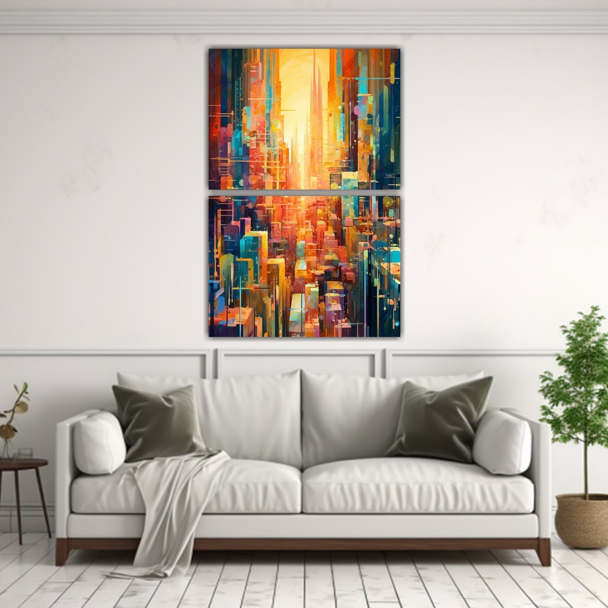 pinturas-decorativas-de-tema-visual-dise-o-de-ciudad-asombrosa-hecha-de-hermosos-colores-abstractos-con-2-composiciones-1-1