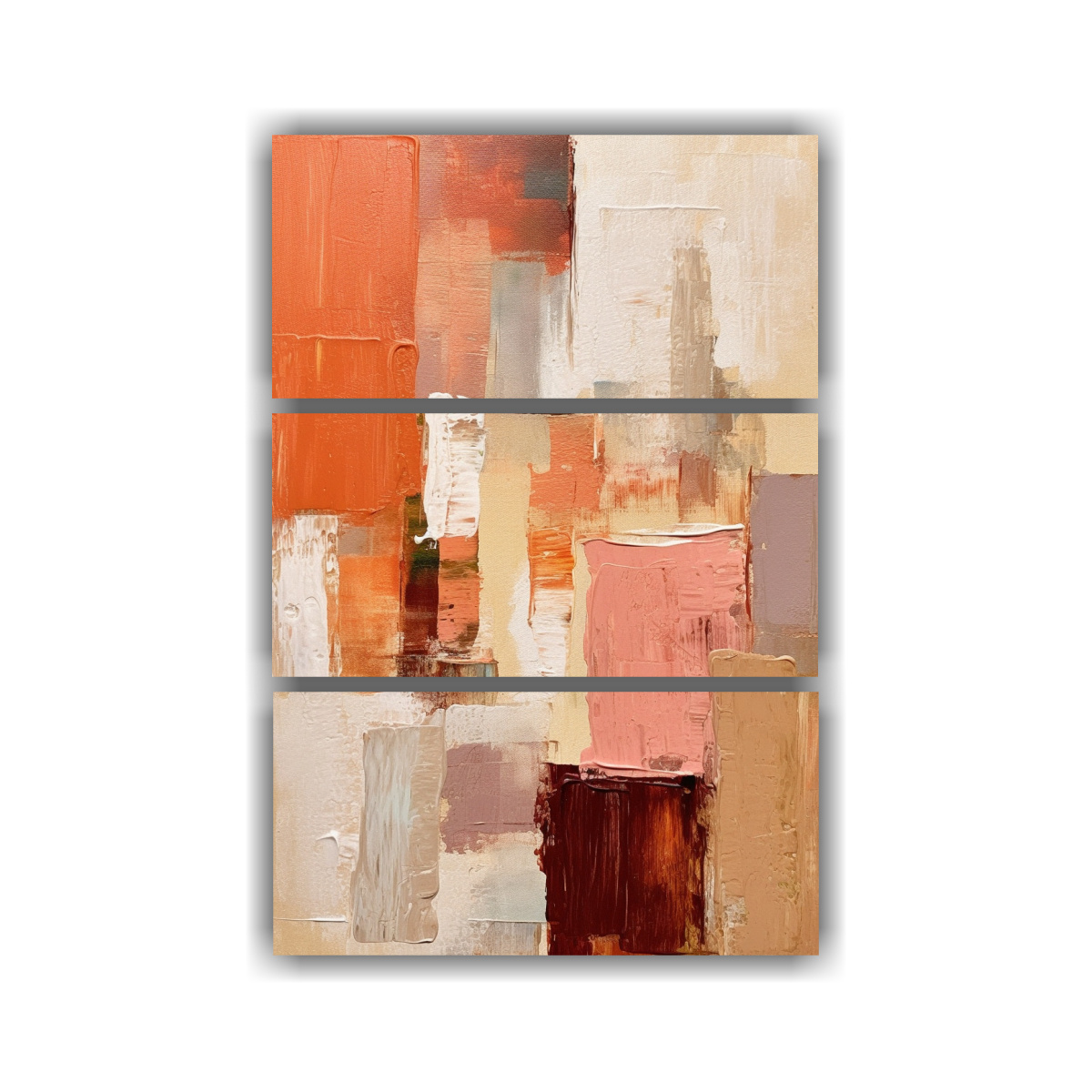 pinturas-decorativas-de-tres-cuadros-patron-intenso-para-cuarto