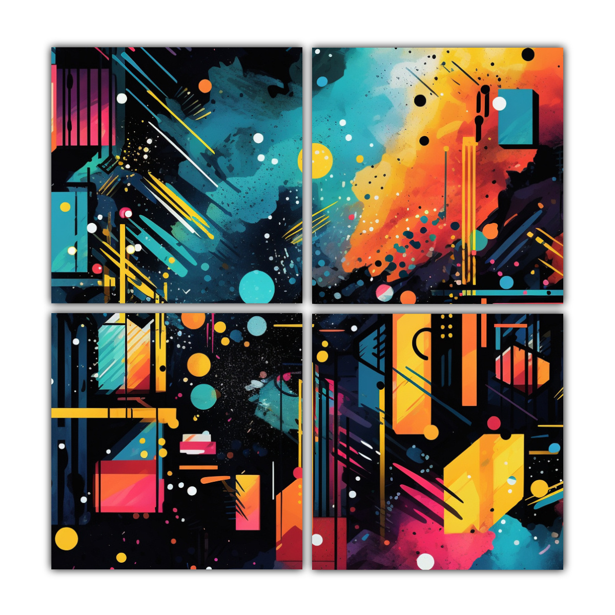 pinturas-decorativas-de-vida-irregular-y-abstracta-en-espacios-coloridos