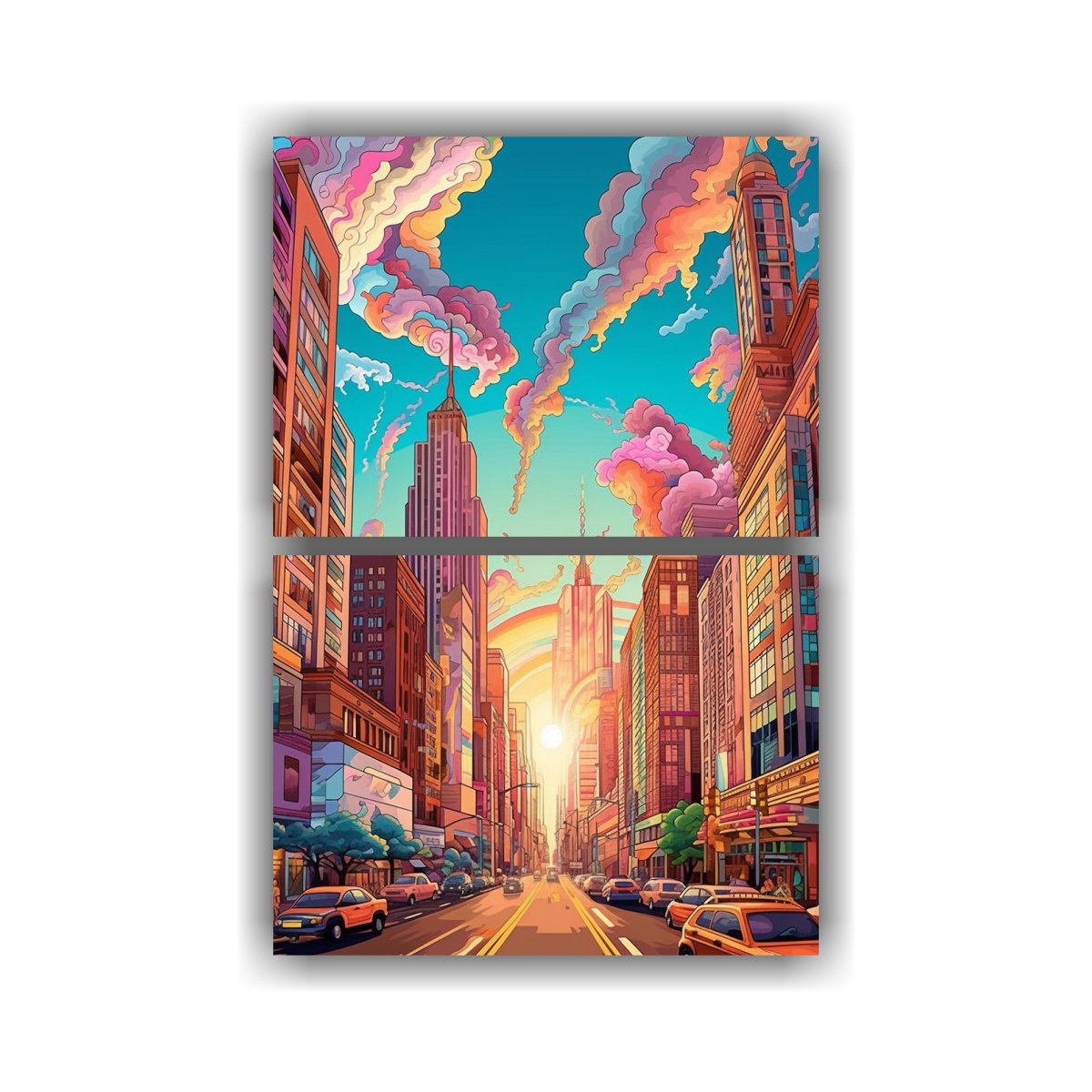 pinturas-decorativas-enigm-ticas-de-arte-digital-y-l-nea-art-stica-en-dos-lienzos-de-tela