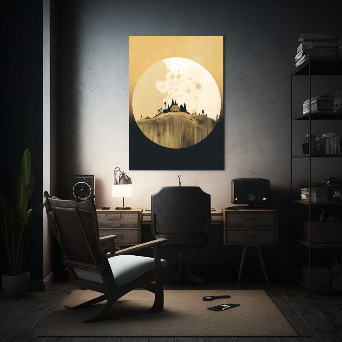 pinturas-decorativas-estilo-ic-nico-luna-de-oro-en-el-arte-de-los-discos-de-guerra-1-1