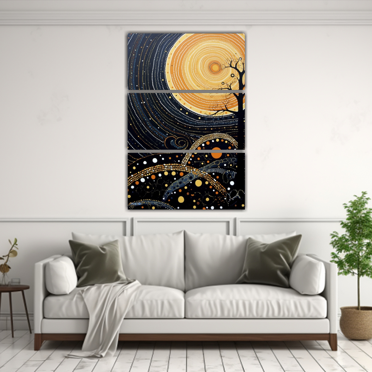 pinturas-decorativas-estilo-tribal-con-noches-estrelladas-en-telas-c-lidas-de-bastidor-1