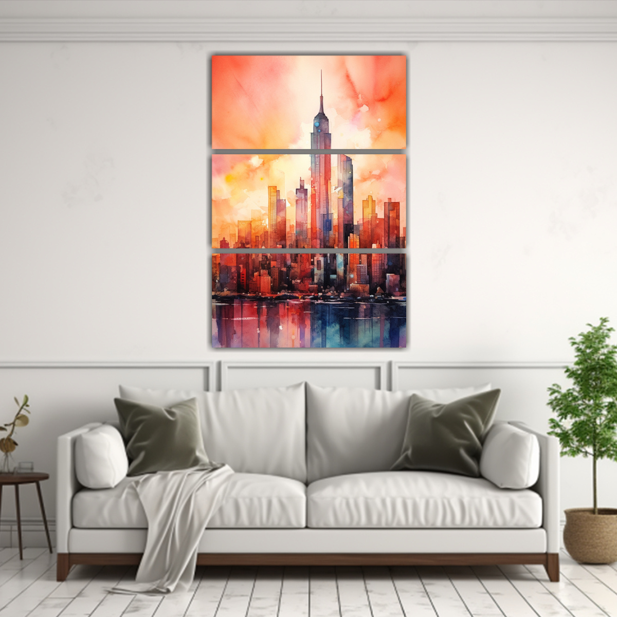 pinturas-decorativas-exclusivas-manhattan-ciudad-vibrante-y-colorida-con-rascacielos-altos-1