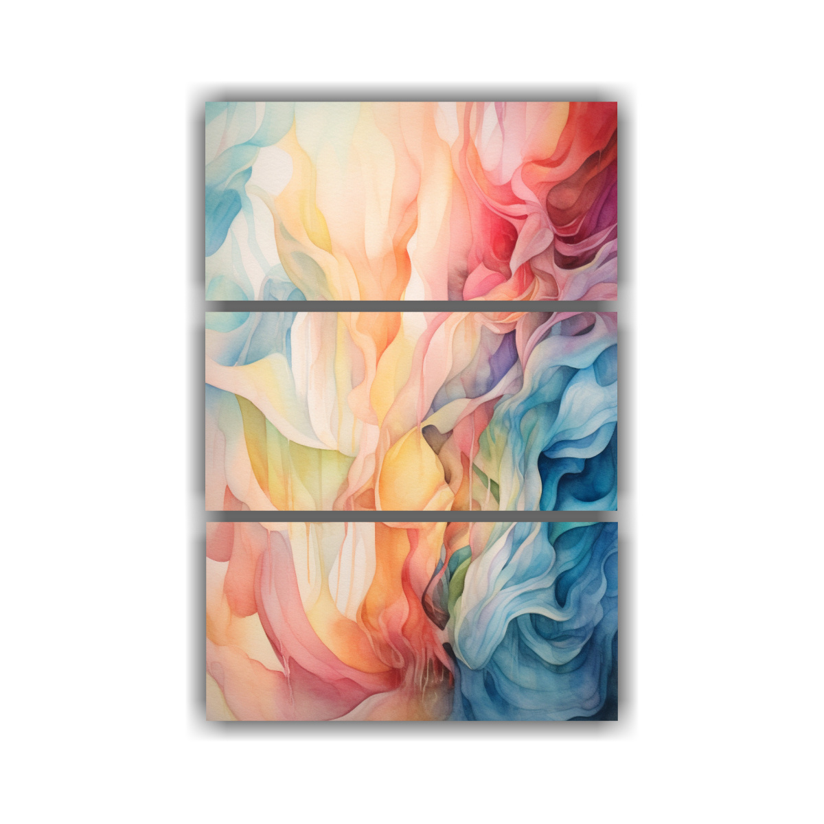 pinturas-decorativas-tr-ptico-creativa-living-light-en-papel-acuarelado